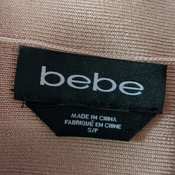 bebe Bandage Nude Bodycon Dress Size Small - Picture 5 of 5